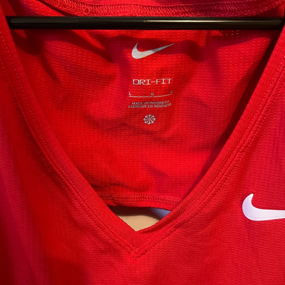 Nike Women's Bold Red Tank Top - Picture 2 of 3